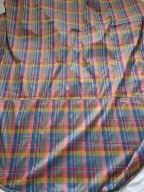 Round Tablecloth Tartan Madras